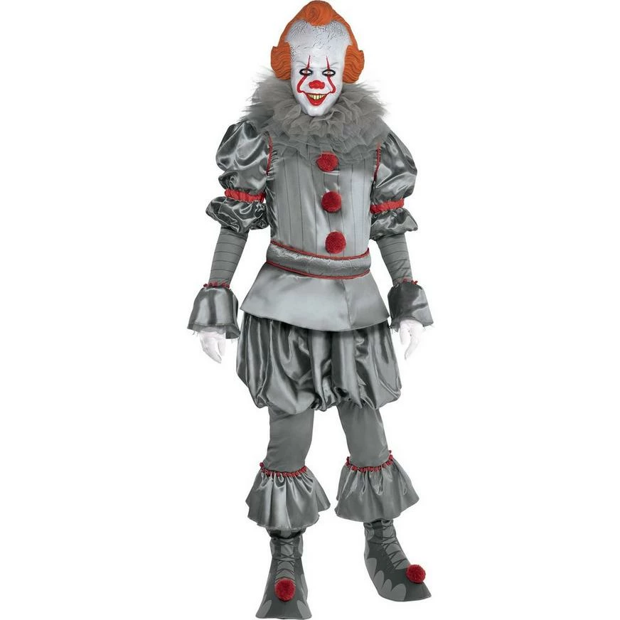 AMSCAN Adult Tattered Pennywise Deluxe Costume - It Chapter Two 3 AMSCAN Adult Tattered Pennywise Deluxe Costume - It Chapter Two