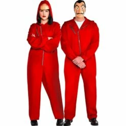 AMSCAN Adult Money Heist Costume Plus Size