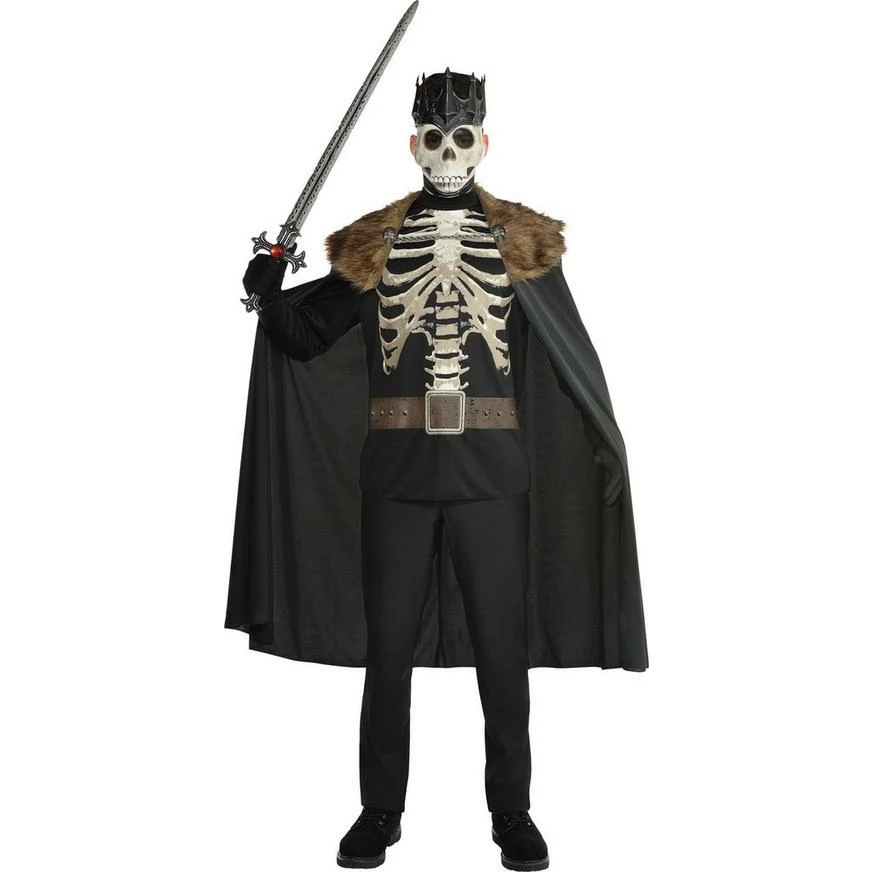 AMSCAN Adult Dark King Skeleton Costume 3 AMSCAN Adult Dark King Skeleton Costume