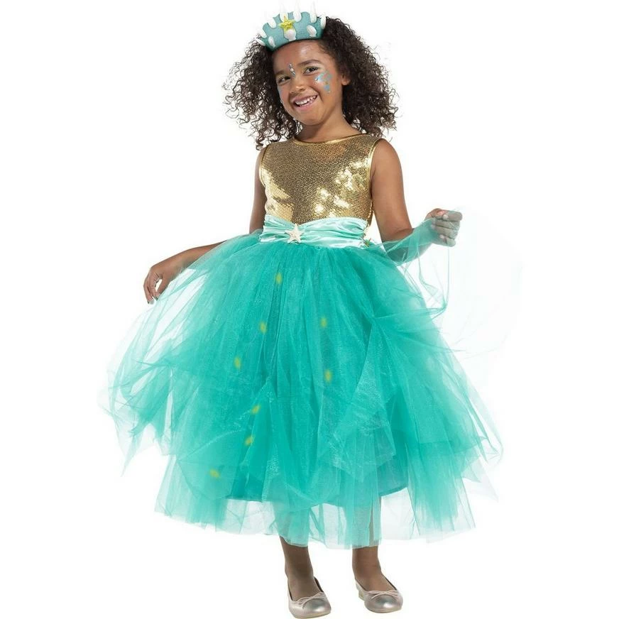 Kids' Light-Up Mermaid Fairy Deluxe Costume 6 Kids' Light-Up Mermaid Fairy Deluxe Costume - Image 4
