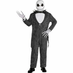 AMSCAN Adult Jack Skellington Plus Size Deluxe Costume - Disney The Nightmare Before Christmas