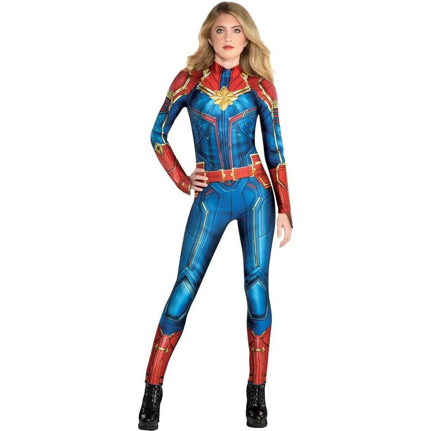 AMSCAN Adult Captain Marvel Costume - Avengers Infinity Saga 3 AMSCAN Adult Captain Marvel Costume - Avengers Infinity Saga