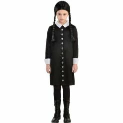 AMSCAN Kids' Wednesday Addams Costume - The Addams Family