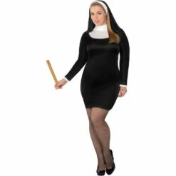 Adult Blessed Babe Nun Costume - Plus Size