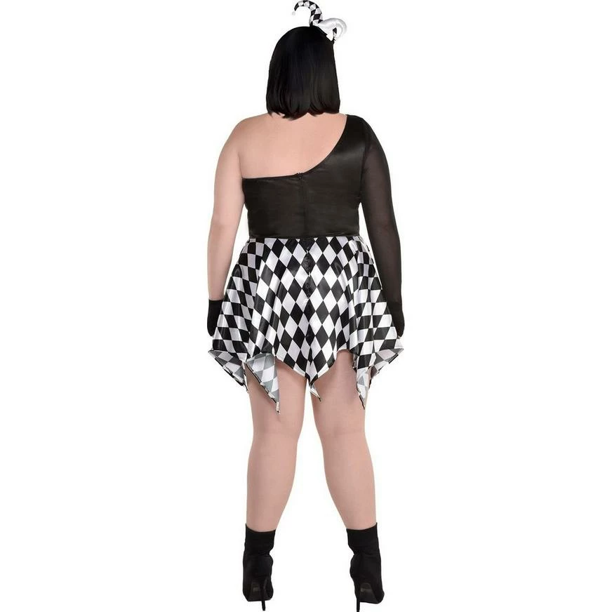 AMSCAN Adult Bad Jester Costume - Plus Size 4 AMSCAN Adult Bad Jester Costume - Plus Size - Image 2