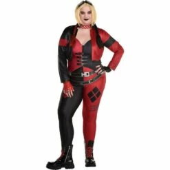 AMSCAN Adult Harley Quinn Plus Size Deluxe Costume - Suicide Squad 2