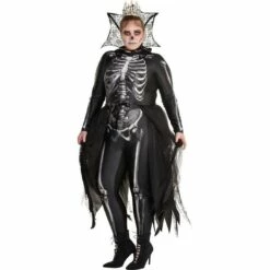 AMSCAN Adult Gothic Skeleton Queen Costume - Plus Size