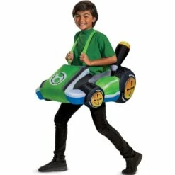 Kids' Yoshi Kart Ride-On Inflatable Costume - Mario Kart