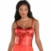 AMSCAN Red Sleek Corset For Adults With Removable Straps -Cosplay Store 2024 P924404