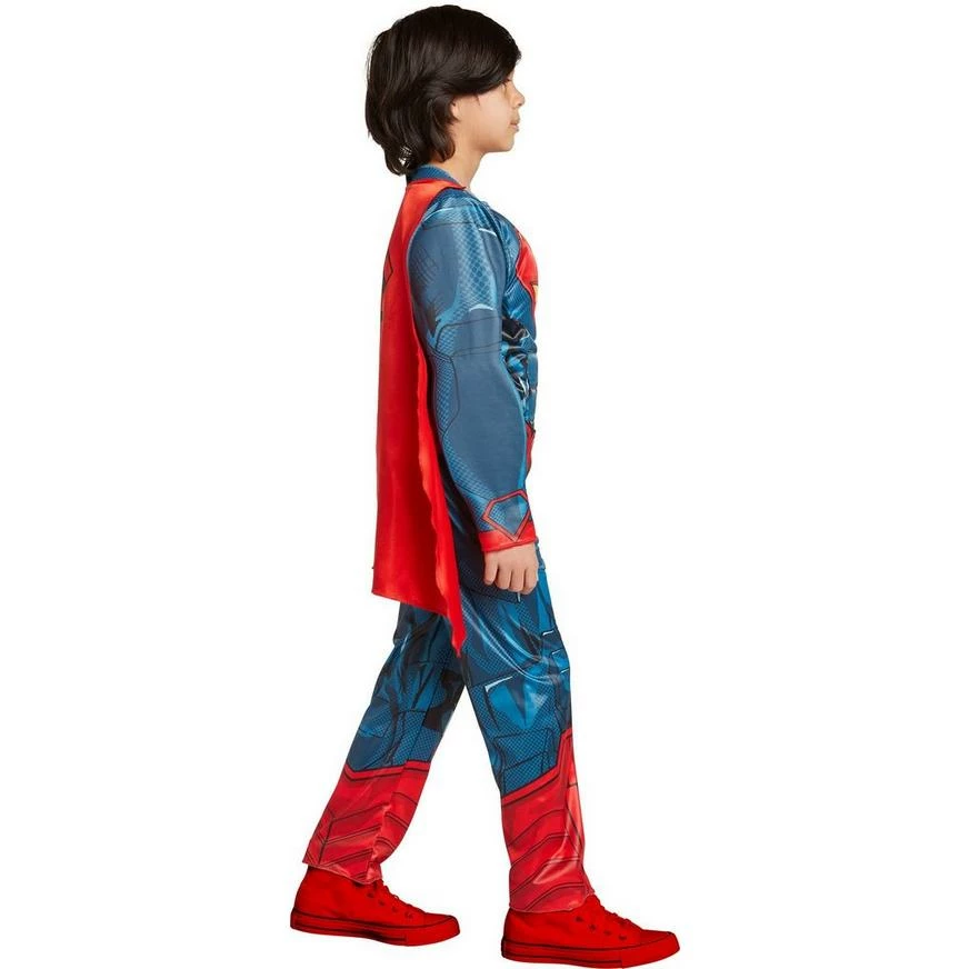 Superman Muscle Costume For Kids - Justice League 6 Superman Muscle Costume For Kids - Justice League - Image 4