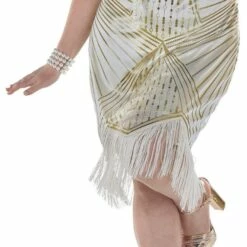 Adult Flirty Flapper Plus Size Costume 8 Adult Flirty Flapper Plus Size Costume -Cosplay Store 2024 P941120 02