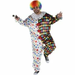 Adult Friendly Clown Plus Size Costume