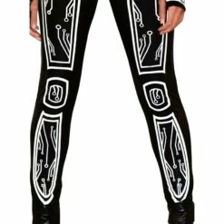 AMSCAN Adult Reflective Black Latex-Look Circuit Board Sleeveless Unitard Catsuit - Cyberpunk -Cosplay Store 2024 P942119 02