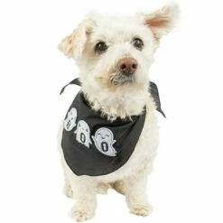 Black Boo Ghost Dog Bandana