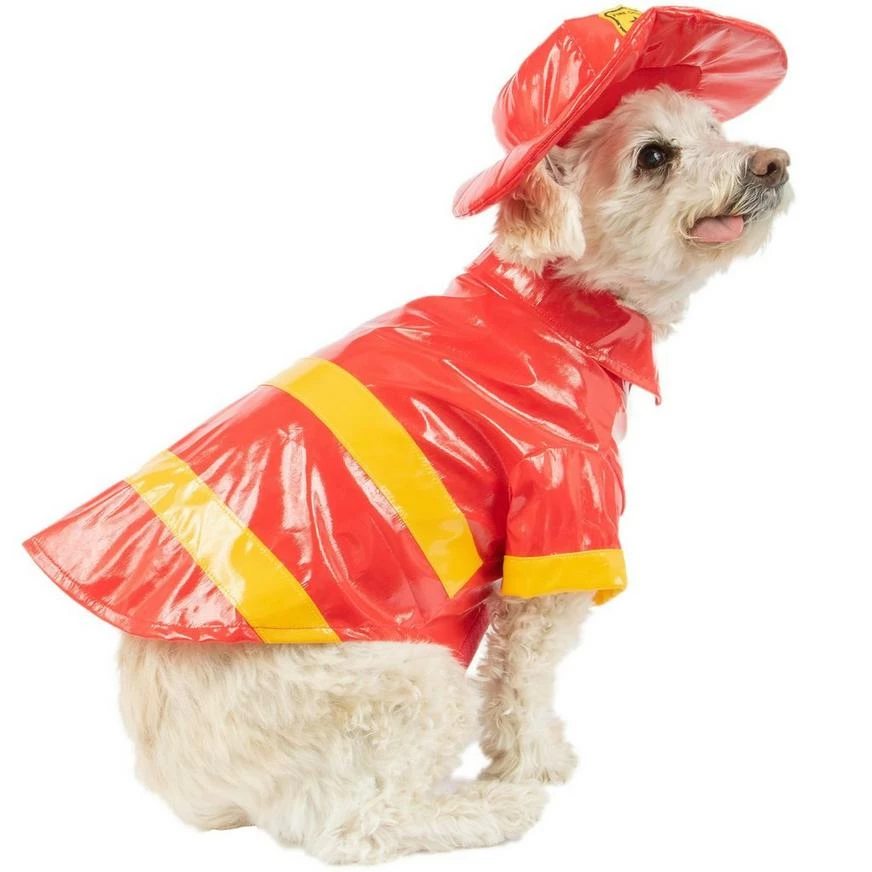 Red Firefighter Dog Costume 3 Red Firefighter Dog Costume